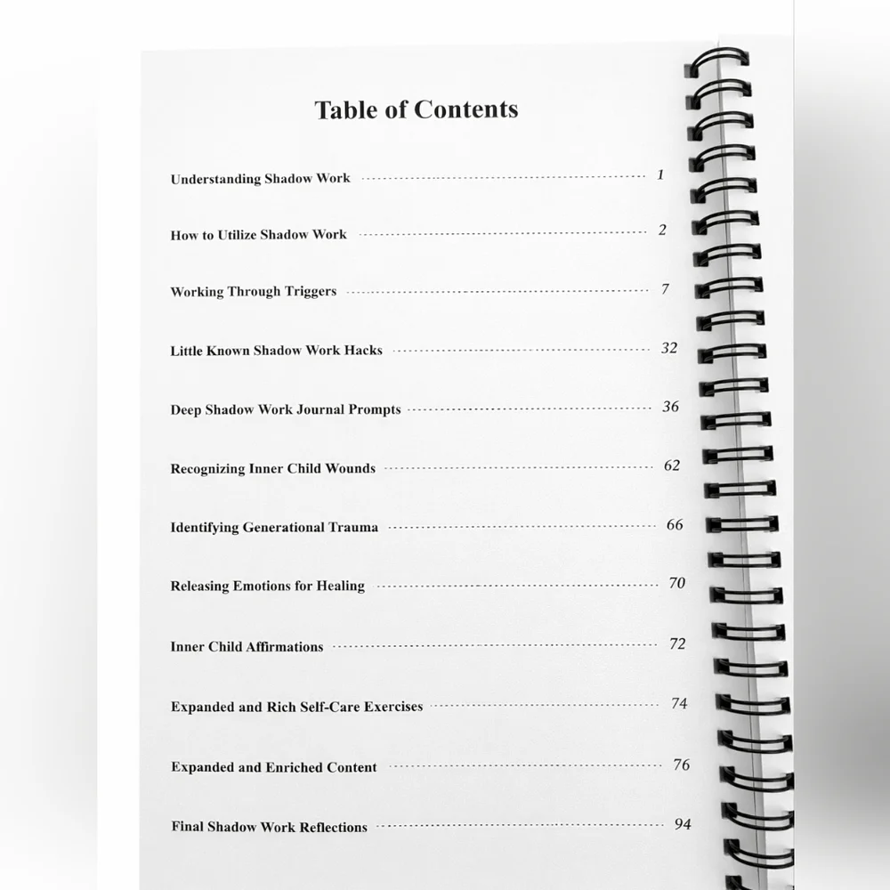 Shadow Work Journal – Guided Self-Reflection & Healing  NWOT
